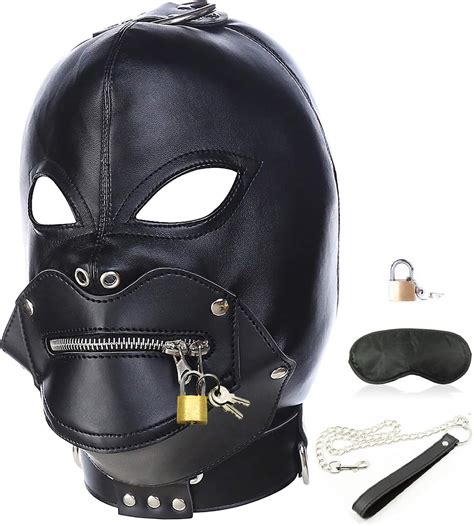 leather sex mask|BDSM Masks & Bondage Hoods 